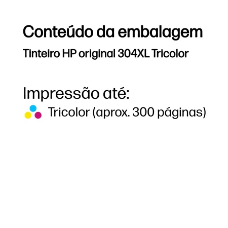 Kontrolsat - HP Ink Cartridge - 304 XL - Tricolor - 300 Pages - N9K07AE