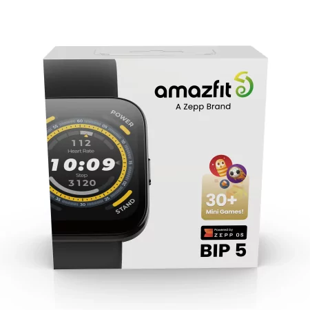 Kontrolsat - Amazfit Bip 5 Smartwatch - Black - 300 mAh
