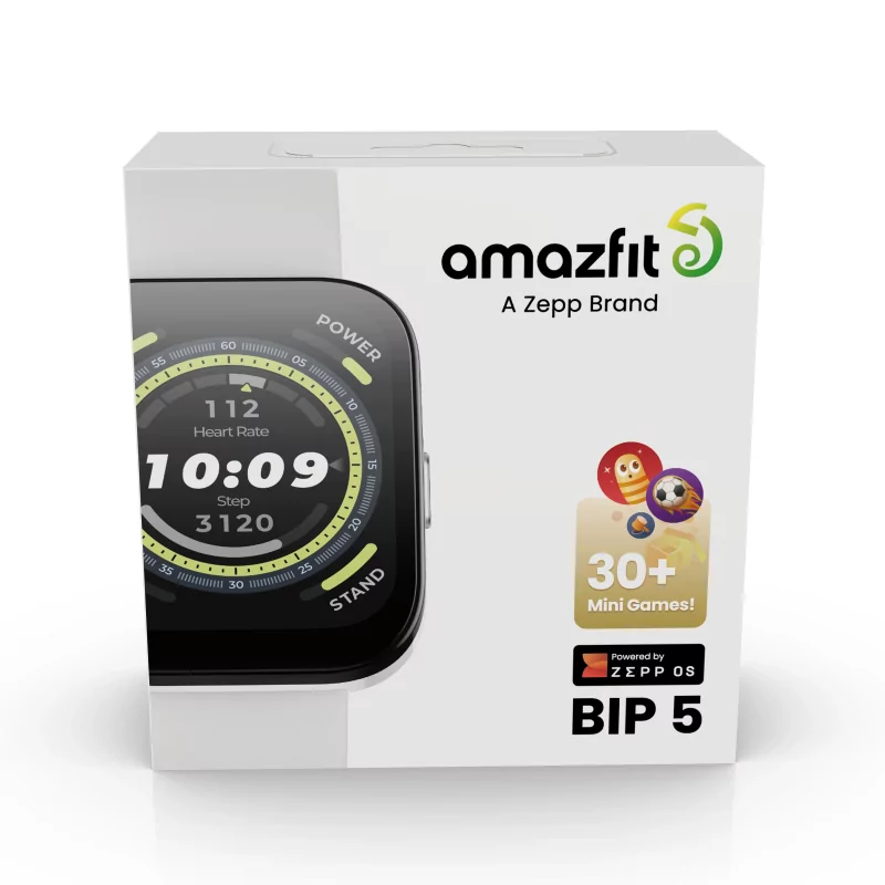 Kontrolsat - Smartwatch Amazfit Bip 5 - 1.91" - Branco - 300 mAh