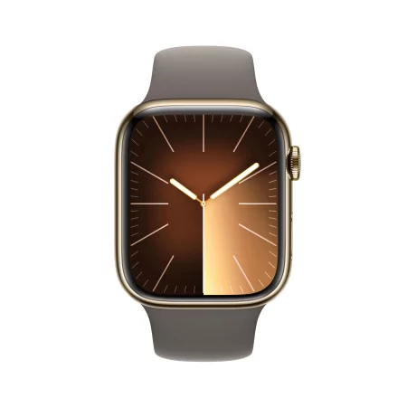 Kontrolsat - Apple Watch Series&nbsp;9 GPS + Cellular 45mm Gold Stainless Ste...