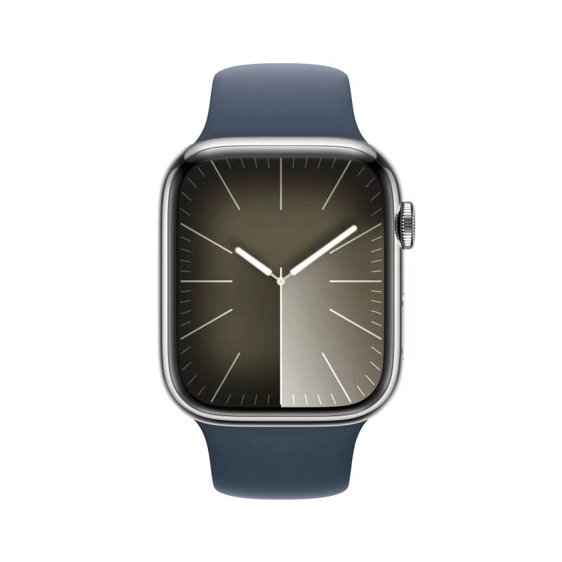 Kontrolsat - Apple Watch Series&nbsp;9 GPS + Cellular 45mm Silver Stainless S...