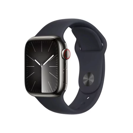 Kontrolsat - Apple Watch Series 9 GPS + Cellular Graphite Stainless Steel | Midnight Sport Bracelet S/M (41mm) Kontrolsat - Apple Watch Series 9 GPS + Cellular Graphite Stainless Steel | Midnight Sport Bracelet S/M (41mm)