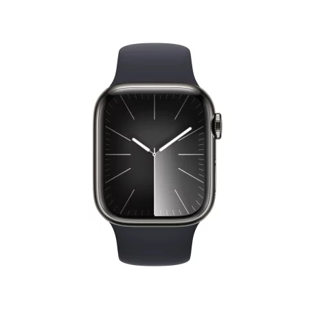 Kontrolsat - Apple Watch Series 9 GPS + Cellular Graphite Stainless Steel | Midnight Sport Bracelet S/M (41mm) Kontrolsat - Apple Watch Series 9 GPS + Cellular Graphite Stainless Steel | Midnight Sport Bracelet S/M (41mm)