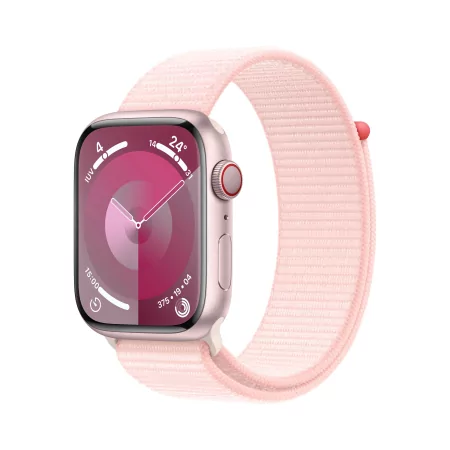 Kontrolsat - Apple Watch Series 9 GPS + Cellular Alumínio Rosa | Bracelete Sport Loop Rosa Claro (45mm) Kontrolsat - Apple Watch Series 9 GPS + Cellular Alumínio Rosa | Bracelete Sport Loop Rosa Claro (45mm)