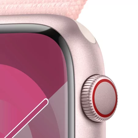 Kontrolsat - Apple Watch Series 9 GPS + Cellular Alumínio Rosa | Bracelete Sport Loop Rosa Claro (45mm) Kontrolsat - Apple Watch Series 9 GPS + Cellular Alumínio Rosa | Bracelete Sport Loop Rosa Claro (45mm)