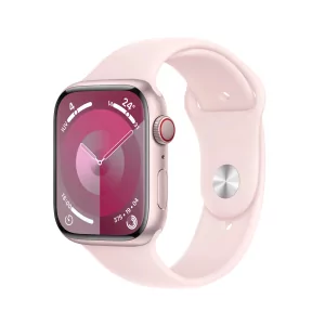 Kontrolsat - Apple Watch Series 9 GPS + Cellular Aluminum Pink | Light Pink Sport Strap - M/L (45mm)