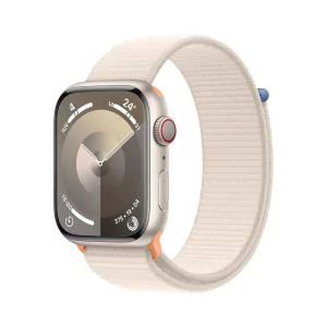 Kontrolsat - Apple Watch Series 9 GPS + Cellular Alumínio Luz das Estrelas | Bracelete Sport Loop Luz das Estrelas (45mm)
