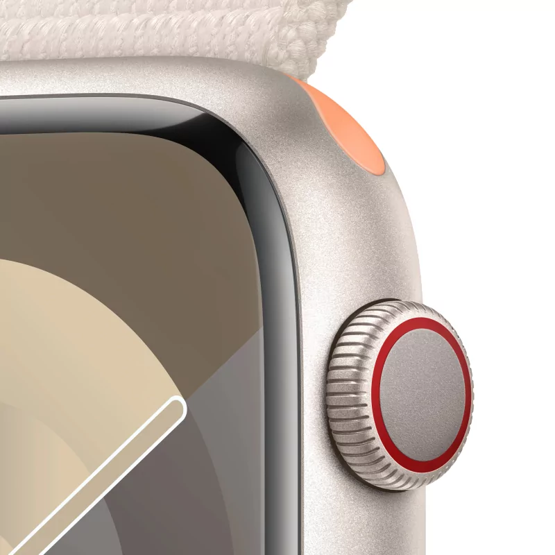 Kontrolsat - Apple Watch Series&nbsp;9 GPS + Cellular 45mm Starlight Aluminiu...