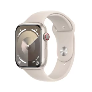Kontrolsat - Apple Watch Series 9 GPS + Cellular Aluminum Starlight | Starlight Sport Bracelet - S/M (45mm)