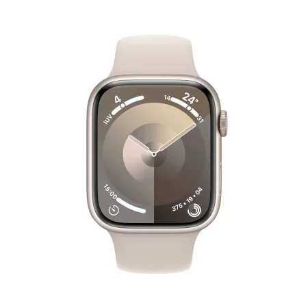 Kontrolsat - Apple Watch Series 9 GPS + Cellular Alumínio Luz das Estrelas | Bracelete Sport Luz das Estrelas - S/M (45mm)