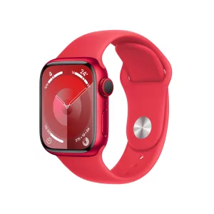 Kontrolsat - Apple Watch Series 9 GPS + Cellular Alumínio Red | Bracelete Sport Red - S/M (41mm)