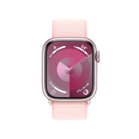 Kontrolsat - Apple Watch Series 9 GPS + Cellular Aluminum Pink | Light Pink Sport Loop Strap (41mm) Kontrolsat - Apple Watch Series 9 GPS + Cellular Aluminum Pink | Light Pink Sport Loop Strap (41mm)