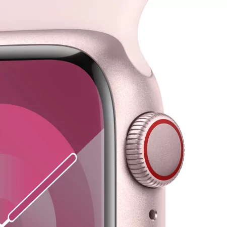 Kontrolsat - Apple Watch Series 9 GPS + Cellular Alumínio Rosa | Bracelete Sport Rosa Claro - M/L (41mm) Kontrolsat - Apple Watch Series 9 GPS + Cellular Alumínio Rosa | Bracelete Sport Rosa Claro - M/L (41mm)