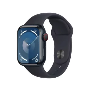 Kontrolsat - Apple Watch Series 9 GPS + Cellular Midnight Aluminum | Midnight Sport Bracelet - S/M (41mm)
