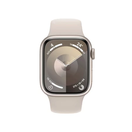 Kontrolsat - Apple Watch Series 9 GPS + Cellular Aluminum Starlight | Starlight Sport Bracelet - M/L (41mm)