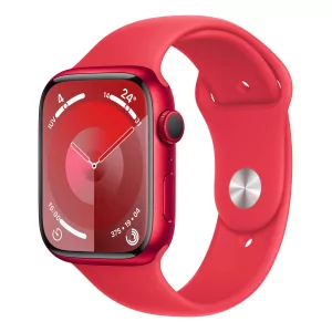 Kontrolsat - Apple Watch Series 9 GPS Alumínio Red | Bracelete Sport Red - S/M (45mm)