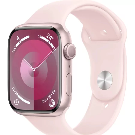 Kontrolsat - Apple Watch Series 9 GPS Aluminum Pink | Light Pink Sport Bracelet - S/M (45mm) Kontrolsat - Apple Watch Series 9 GPS Aluminum Pink | Light Pink Sport Bracelet - S/M (45mm)