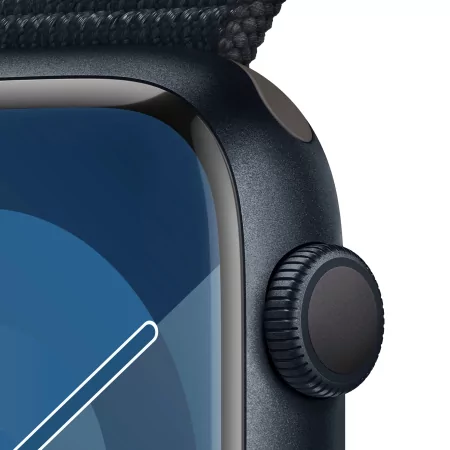 Kontrolsat - Apple Watch Series 9 GPS Midnight Aluminum | Sport Loop Midnight Bracelet (45mm)