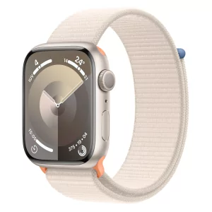 Kontrolsat - Apple Watch Series 9 GPS Starlight Aluminum | Sport Loop Starlight Bracelet (45mm)