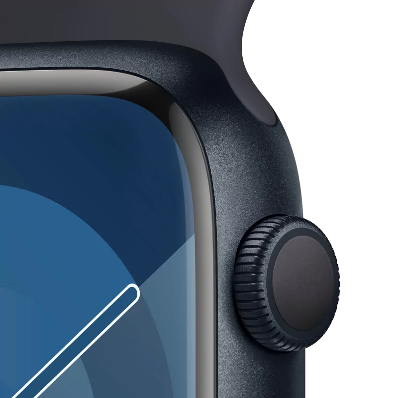 Kontrolsat - Apple Watch Series 9 GPS Alumínio Meia-Noite | Bracelete Sport Meia-Noite - S/M (45mm)