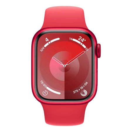 Kontrolsat - Apple Watch Series 9 GPS Alumínio Red | Bracelete Sport Red - M/L (41mm)