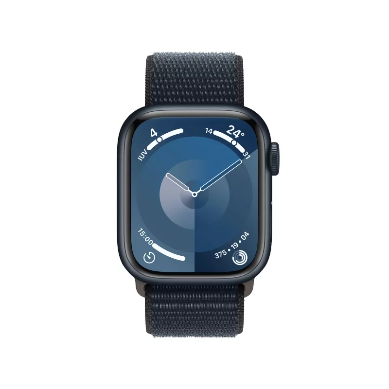Kontrolsat - Apple Watch Series 9 GPS Alumínio Meia-Noite | Bracelete Sport Loop Meia-Noite (41mm)