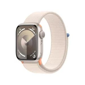 Kontrolsat - Apple Watch Series 9 GPS Starlight Aluminum | Sport Loop Starlight Bracelet (41mm)