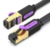 Kontrolsat - Cabo de Rede RJ45 STP Vention - Cat7 - 1M - Preto/Roxo - ICABF