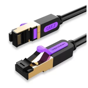 Kontrolsat - Cabo de Rede RJ45 SFTP Vention - Cat7 - 2M - Preto - ICDBH