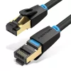 Cabo de Rede RJ45 SFTP Vention - Cat8 - 50cm - Preto - IKABD