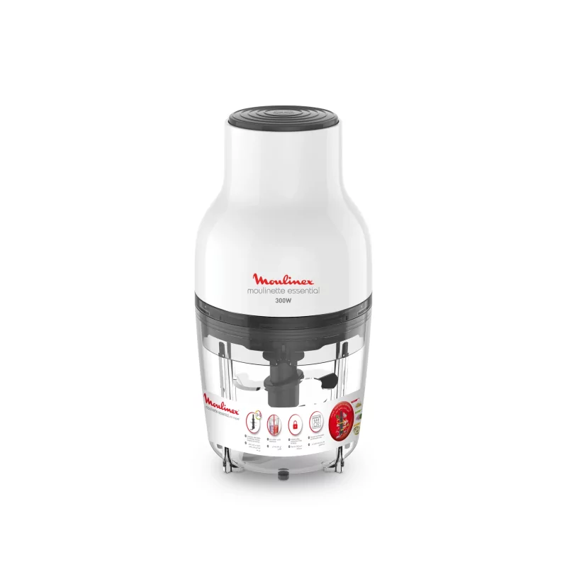Kontrolsat - Picadora Moulinex Moulinette Essential - 300W - 400ml - Branca - DJ520110
