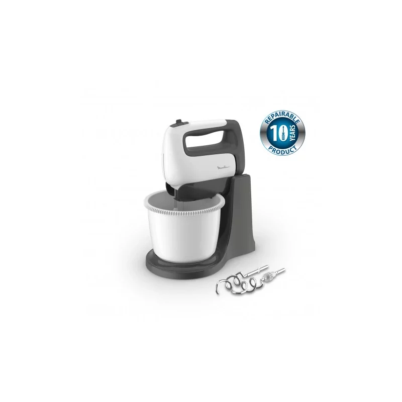 Kontrolsat - Batedeira Moulinex Perp´mix - 500W - 2.5L - Branca / Cinza - HM464110