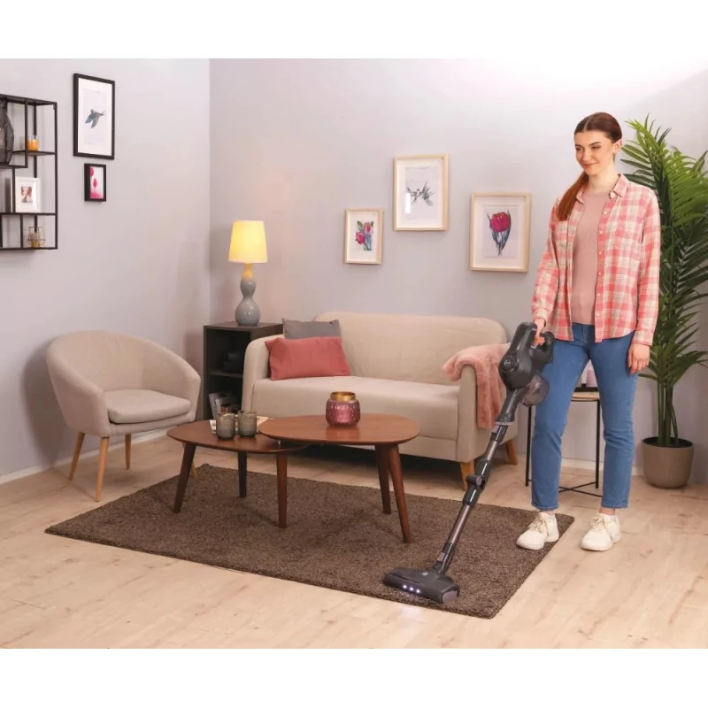 Kontrolsat - Hoover Vertical Vacuum Cleaner - 170W - 30min Autonomy - Black - HF103X