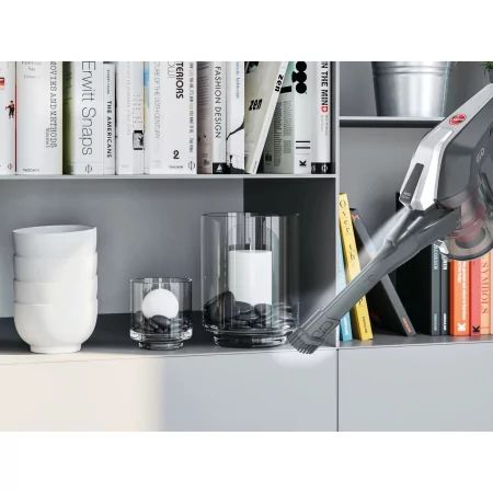Kontrolsat - Aspirador Vertical Hoover - 240W - 22V - Cinza / Vermelho - HF322TH