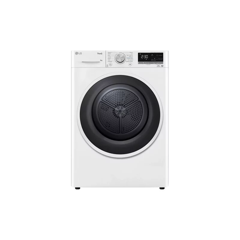 Kontrolsat - Máquina de Secar Roupa LG - 9Kg - Bomba de Calor - Classe B - Branca - RH90V5AV6N Kontrolsat - Máquina de Secar Roupa LG - 9Kg - Bomba de Calor - Classe B - Branca - RH90V5AV6N