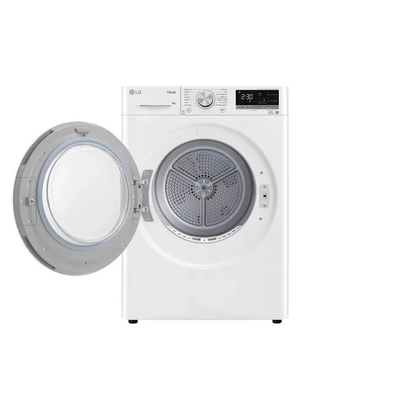 Kontrolsat - Máquina de Secar Roupa LG - 9Kg - Bomba de Calor - Classe B - Branca - RH90V5AV6N