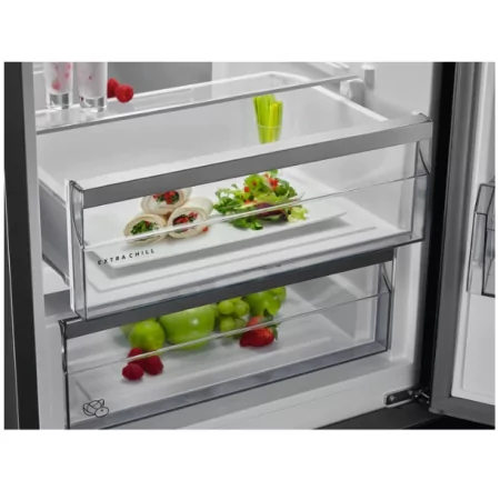 Kontrolsat - AEG RCB636E5MX Fridge Freezer (367L - Class E - Inox) Kontrolsat - AEG RCB636E5MX Fridge Freezer (367L - Class E - Inox)