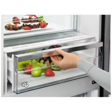 Kontrolsat - AEG RCB636E5MX Fridge Freezer (367L - Class E - Inox) Kontrolsat - AEG RCB636E5MX Fridge Freezer (367L - Class E - Inox)