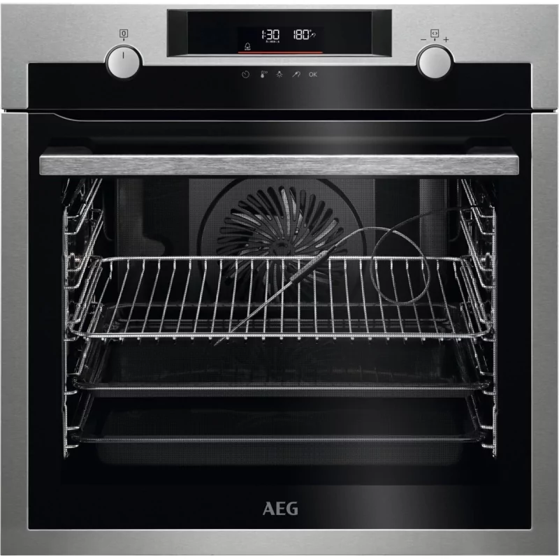 Kontrolsat - Forno Elétrico de Encastre AEG - Pirolítico - 3500W - 71L - A+ - Inox - BPE546360M