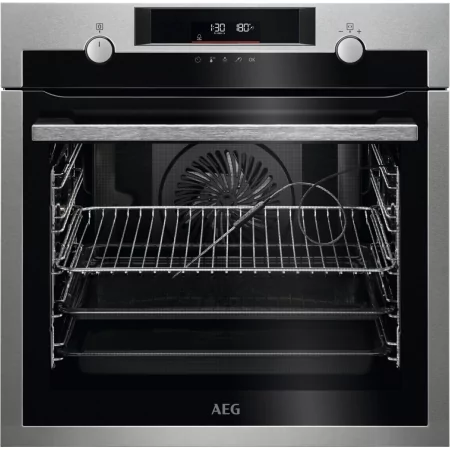 Kontrolsat - Forno Elétrico de Encastre AEG - Pirolítico - 3500W - 71L - A+ - Inox - BPE546360M