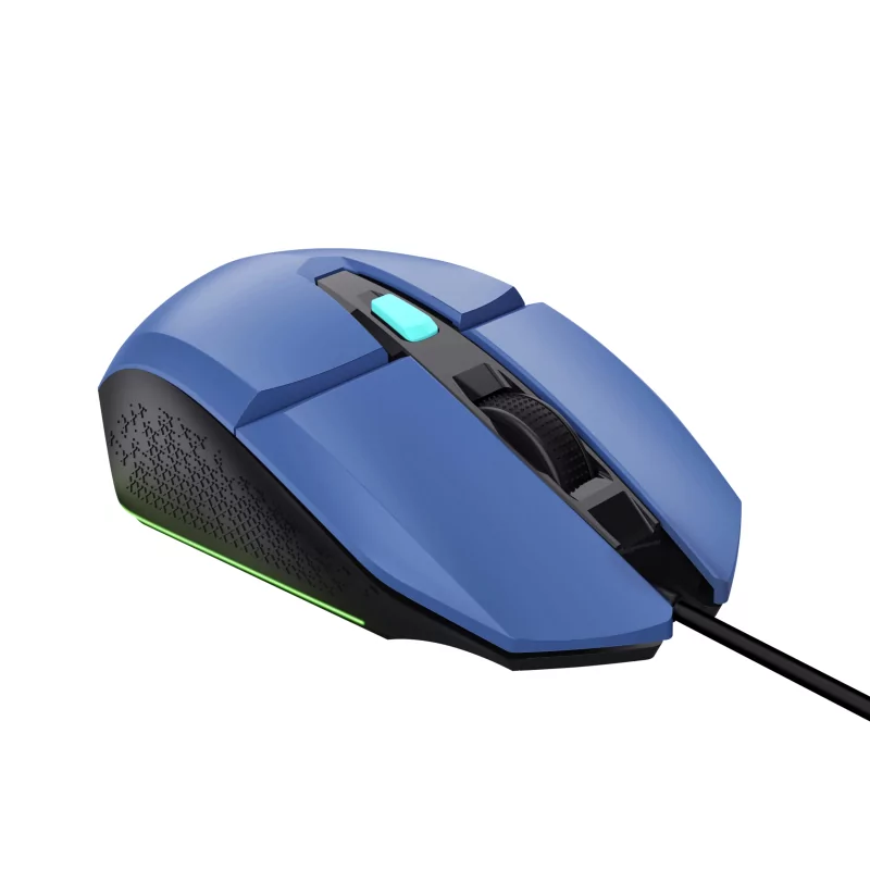 Kontrolsat - Trust Gaming Mouse - 6400 DPI - 60 IPS - RGB - Blue - GXT 109 FELOX