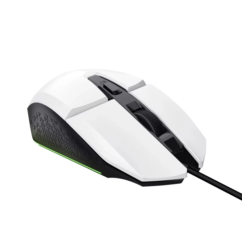 Kontrolsat - Rato Gaming Trust - 6400 DPI - 60 IPS - RGB - Branco - GXT 109W FELOX