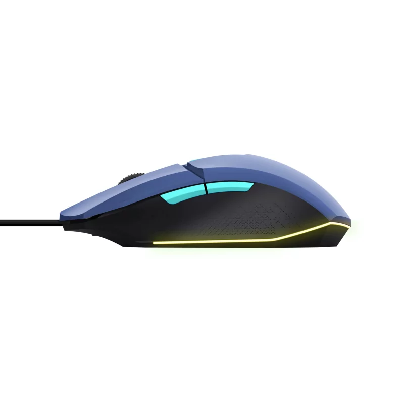 Kontrolsat - Trust Gaming Mouse - 6400 DPI - 60 IPS - RGB - Blue - GXT 109 FELOX