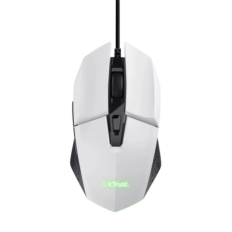 Kontrolsat - Trust Gaming Mouse - 6400 DPI - 60 IPS - RGB - White - GXT 109W FELOX
