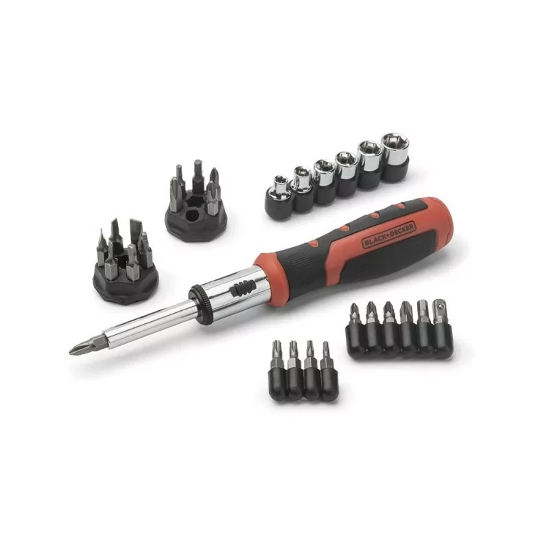 Kontrolsat - Jogo de Bits com Roquete Black&Decker - 29 Peças - BDHT0-62130