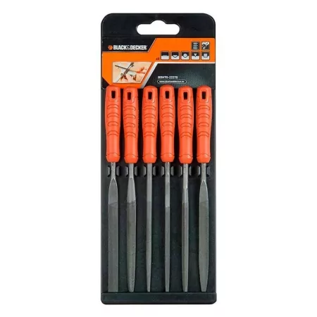 Kontrolsat - Jogo de 6 Minilimas de Metal e Madeira Black&Decker - BDHT0-22270