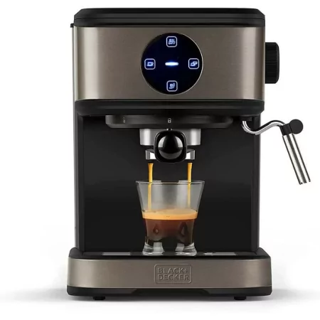 Kontrolsat - Black+Decker Espresso Coffee Machine 850W 20 Bar - Stainless Steel - BXCO850E
