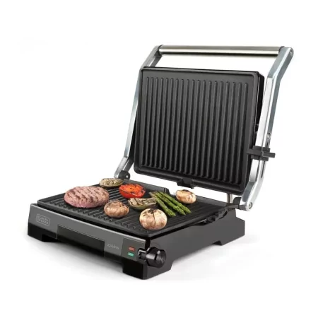 Kontrolsat - Black+Decker Grill 2200W - 180º Opening - Non-stick Plates - BXGR2200E