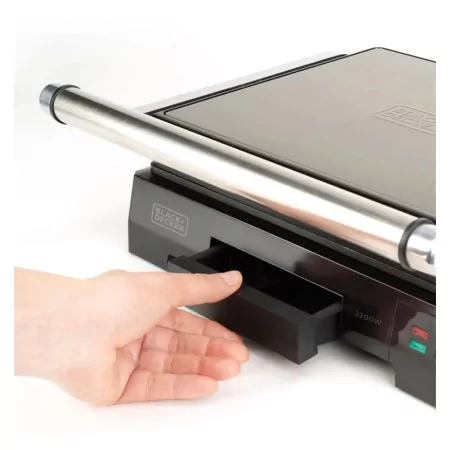 Kontrolsat - Black+Decker Grill 2200W - 180º Opening - Non-stick Plates - BXGR2200E