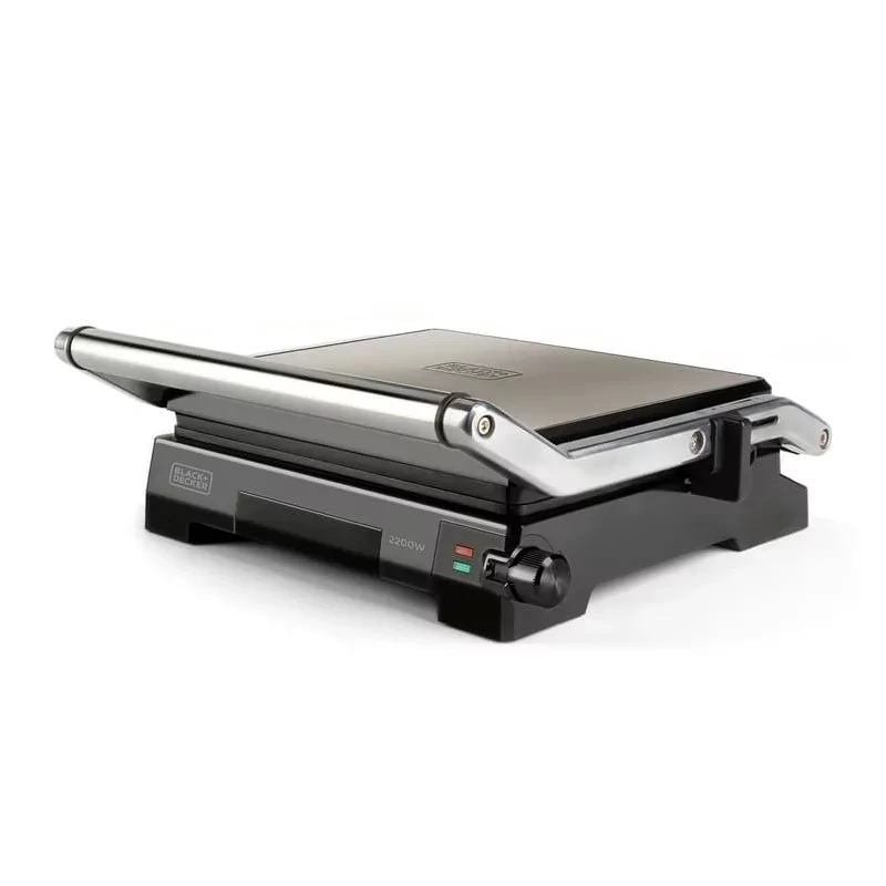 Kontrolsat - Black+Decker Grill 2200W - 180º Opening - Non-stick Plates - BXGR2200E